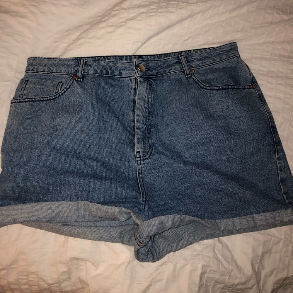 ASOS denim high waisted shorts
